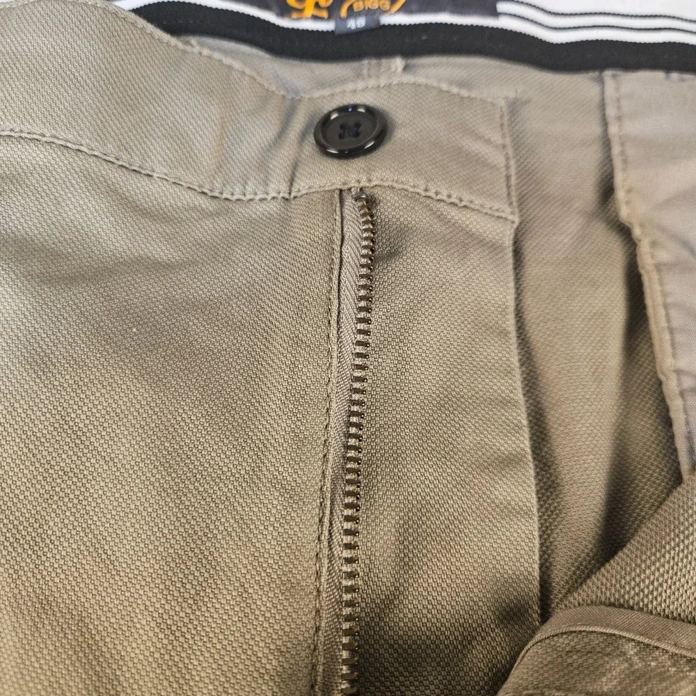 Johnny Bigg Charlie Canvas Shorts‎ Mens 48 Brindle Brown Stretch J193SH201 NWT